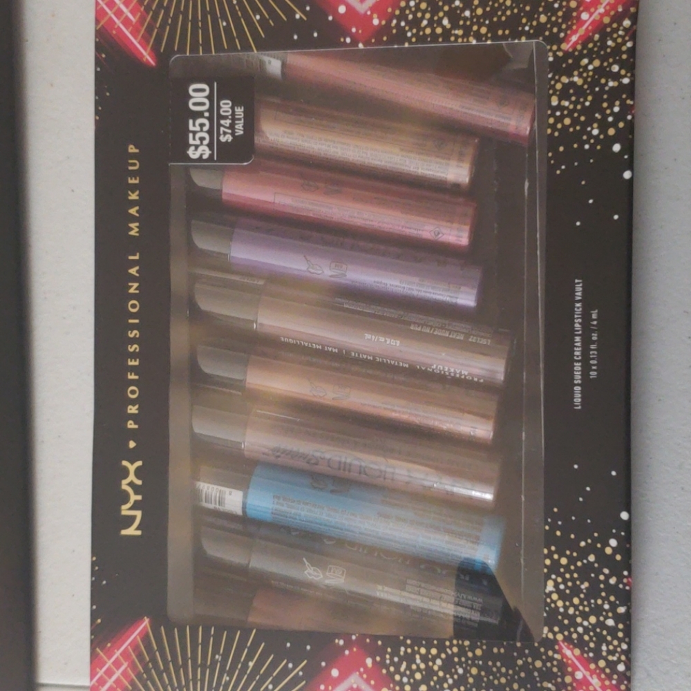 NYX liquid suede cream lipstick vault